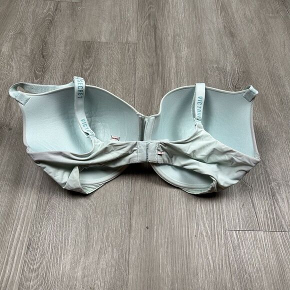 Victoria's Secret T-shirt 36DDD Bra Semi Uplift Demi Full Coverage Lt Mint Green - Picture 2 of 5